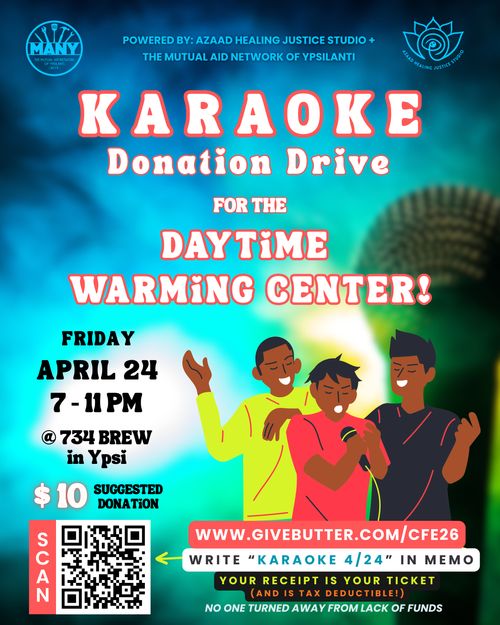 Karaoke Donation Drive for the Daytime Warming Center