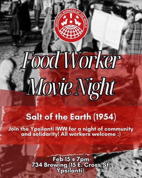 Food Worker Movie Night: Salt of the Earth (1954)