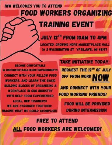 Food Workers Union: Organizer Training